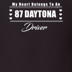 My Heart Belongs To A 1987 Daytona Driver Dark Color T Shirt