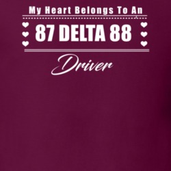My Heart Belongs To A 1987 Delta 88 Driver Dark Color T Shirt