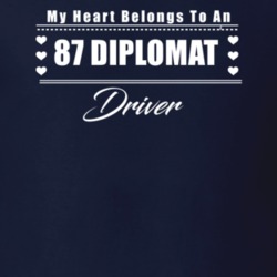 My Heart Belongs To A 1987 Diplomat Driver Dark Color T Shirt