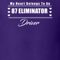 My Heart Belongs To A 1987 Eliminator Driver Dark Color T Shirt