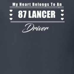 My Heart Belongs To A 1987 Lancer Driver Dark Color T Shirt