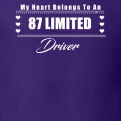 My Heart Belongs To A 1987 Limited Driver Dark Color T Shirt