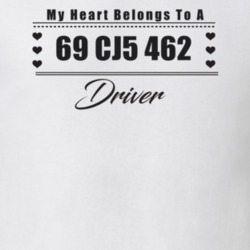 My Heart Belongs To A 1969 Cj5 462 Driver Light Color T Shirt