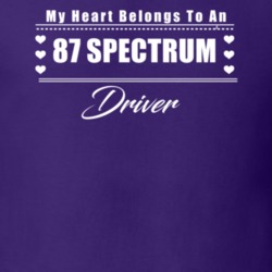 My Heart Belongs To A 1987 Spectrum Driver Dark Color T Shirt