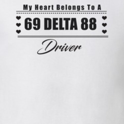 My Heart Belongs To A 1969 Delta 88 Driver Light Color T Shirt