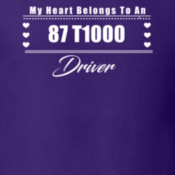 My Heart Belongs To A 1987 T1000 Driver Dark Color T Shirt