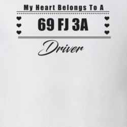 My Heart Belongs To A 1969 Fj 3A Driver Light Color T Shirt