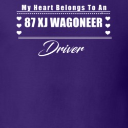 My Heart Belongs To A 1987 Xj Wagoneer Driver Dark Color T Shirt