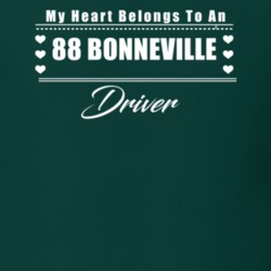 My Heart Belongs To A 1988 Bonneville Driver Dark Color T Shirt