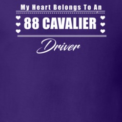 My Heart Belongs To A 1988 Cavalier Driver Dark Color T Shirt