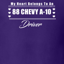 My Heart Belongs To A 1988 Chevy A-10 Driver Dark Color T Shirt