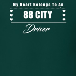 My Heart Belongs To A 1988 City Driver Dark Color T Shirt