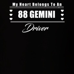 My Heart Belongs To A 1988 Gemini Driver Dark Color T Shirt