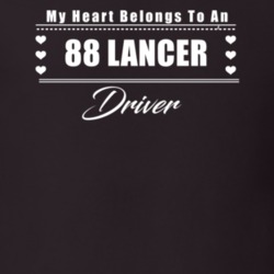 My Heart Belongs To A 1988 Lancer Driver Dark Color T Shirt