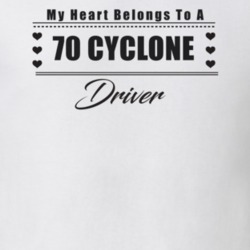 My Heart Belongs To A 1970 Cyclone Driver Light Color T Shirt