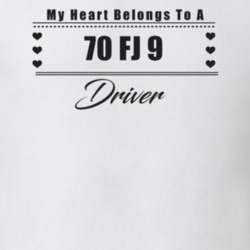 My Heart Belongs To A 1970 Fj 9 Driver Light Color T Shirt
