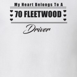 My Heart Belongs To A 1970 Fleetwood Driver Light Color T Shirt