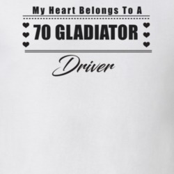 My Heart Belongs To A 1970 Gladiator Driver Light Color T Shirt