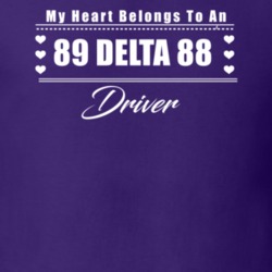 My Heart Belongs To A 1989 Delta 88 Driver Dark Color T Shirt