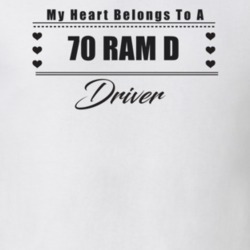 My Heart Belongs To A 1970 Ram D Driver Light Color T Shirt
