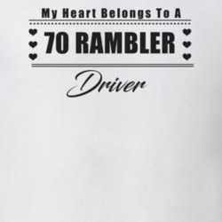 My Heart Belongs To A 1970 Rambler Driver Light Color T Shirt
