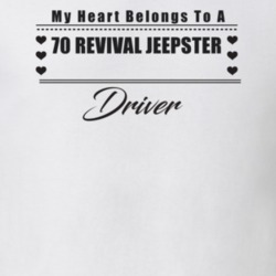 My Heart Belongs To A 1970 Revival Jeepster Driver Light Color T Shirt