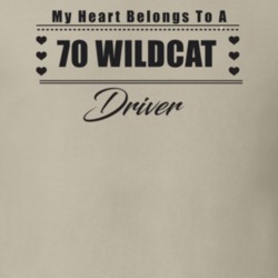 My Heart Belongs To A 1970 Wildcat Driver Light Color T Shirt