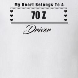My Heart Belongs To A 1970 Z Driver Light Color T Shirt