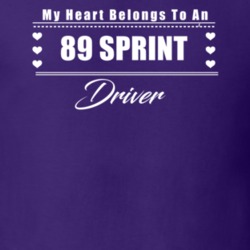 My Heart Belongs To A 1989 Sprint Driver Dark Color T Shirt