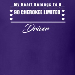 My Heart Belongs To A 1990 Cherokee Limited Driver Dark Color T Shirt