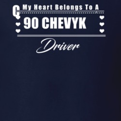 My Heart Belongs To A 1990 Chevy Ck Driver Dark Color T Shirt
