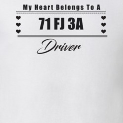 My Heart Belongs To A 1971 Fj 3A Driver Light Color T Shirt