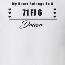 My Heart Belongs To A 1971 Fj 6 Driver Light Color T Shirt