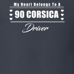 My Heart Belongs To A 1990 Corsica Driver Dark Color T Shirt
