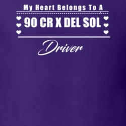 My Heart Belongs To A 1990 Cr X Del Sol Driver Dark Color T Shirt