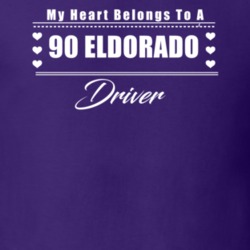 My Heart Belongs To A 1990 Eldorado Driver Dark Color T Shirt