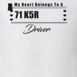 My Heart Belongs To A 1971 K5 Blazer Driver Light Color T Shirt