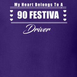 My Heart Belongs To A 1990 Festiva Driver Dark Color T Shirt