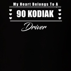 My Heart Belongs To A 1990 Kodiak Driver Dark Color T Shirt