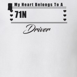 My Heart Belongs To A 1971 Suburban Driver Light Color T Shirt