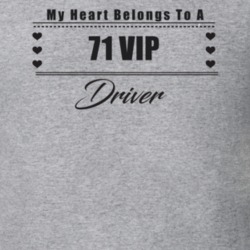 My Heart Belongs To A 1971 Vip Driver Light Color T Shirt