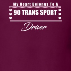 My Heart Belongs To A 1990 Trans Sport Driver Dark Color T Shirt