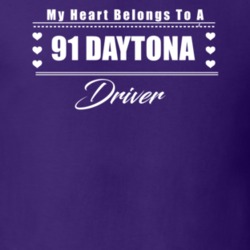 My Heart Belongs To A 1991 Daytona Driver Dark Color T Shirt