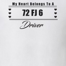 My Heart Belongs To A 1972 Fj 6 Driver Light Color T Shirt