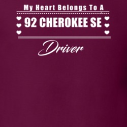 My Heart Belongs To A 1992 Cherokee Se Driver Dark Color T Shirt