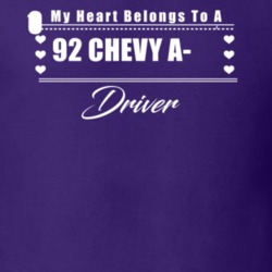 My Heart Belongs To A 1992 Chevy A-10 Driver Dark Color T Shirt