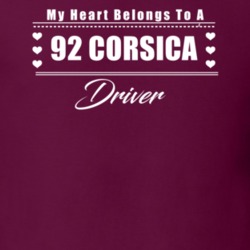 My Heart Belongs To A 1992 Corsica Driver Dark Color T Shirt