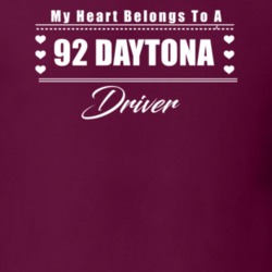 My Heart Belongs To A 1992 Daytona Driver Dark Color T Shirt
