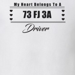 My Heart Belongs To A 1973 Fj 3A Driver Light Color T Shirt