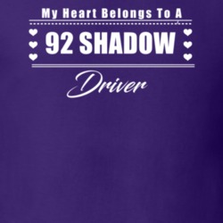 My Heart Belongs To A 1992 Shadow Driver Dark Color T Shirt